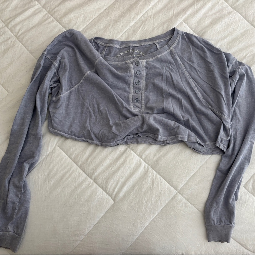 Purple crops long sleevee